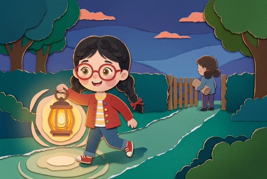An illustrated page from Maya and the Night of Falling Stars